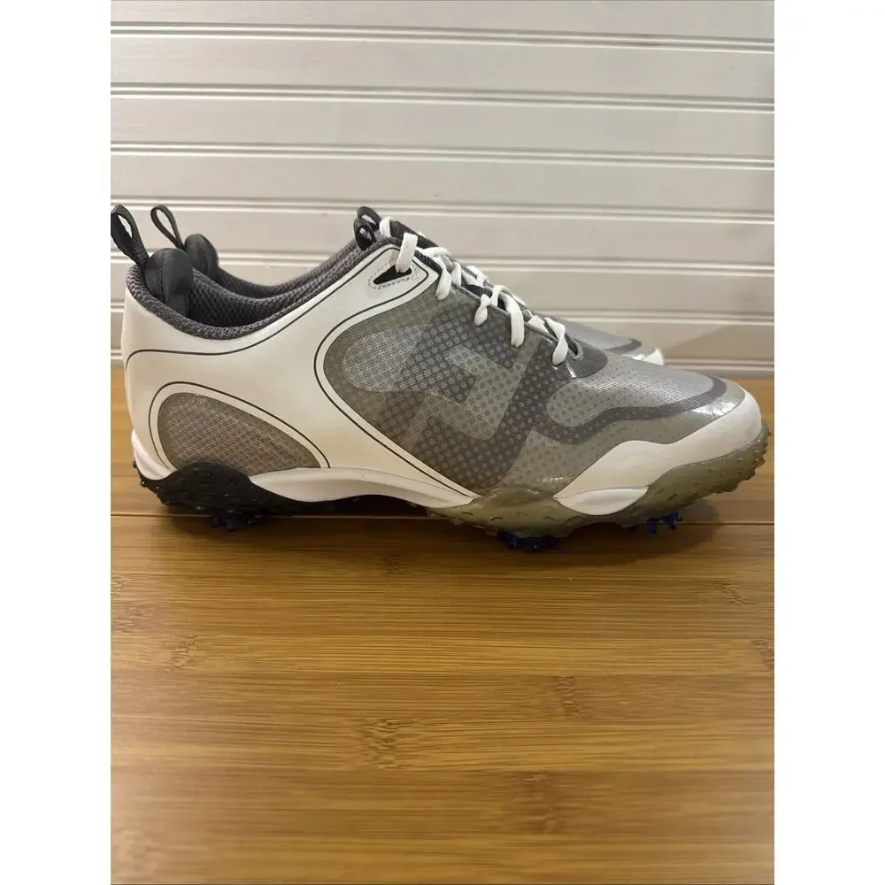FootJoy Freestyle 2.0 Golf Shoes White Gray Spiked FJ 57330 Men Size 13 W Wide